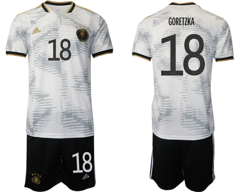 Men 2022 World Cup National Team Germany home white 18 Soccer Jersey